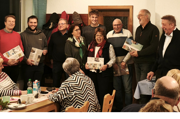 Von links nach rechts: Diemar Bublitz, Magnus Müller, Andreas Schwerdtner, Agi Stegemann, Jaron Schwerdt, Brigitte Heinl, Reinhard Hagemann, Hans-Klaus Schmidt, Lothar Bierberg.