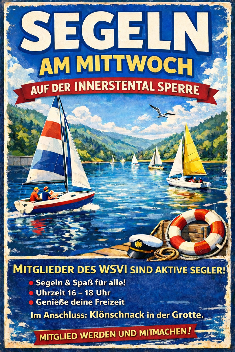 mittwochs segeln auf der innerstetalsperre